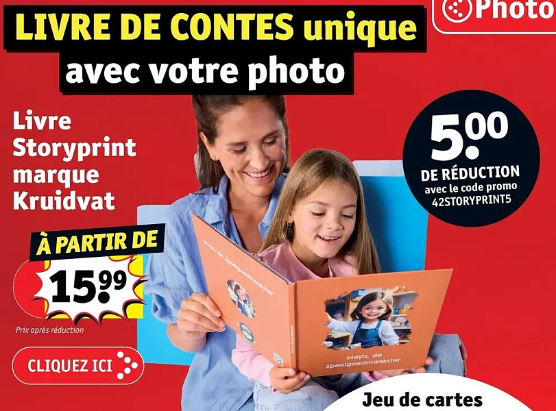 Livre Storyprint marque Kruidvat