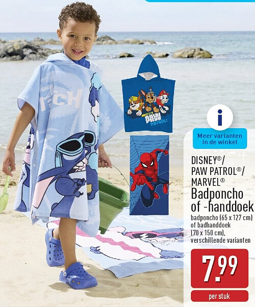 Badponcho of -handdoek