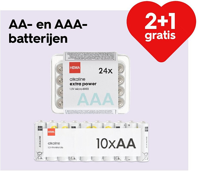 AA- en AAAbatterijen
