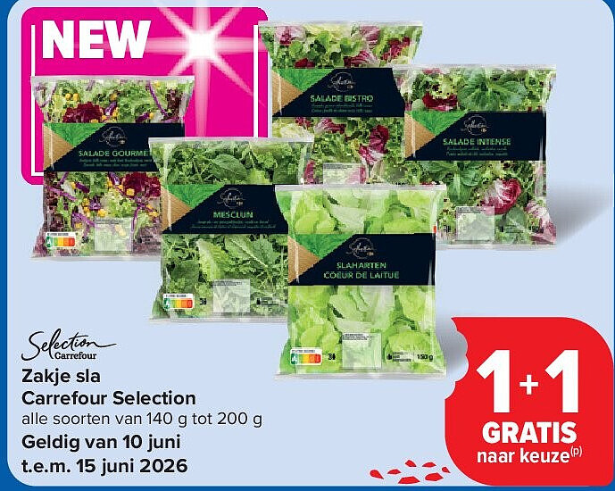 Zakje sla Carrefour Selection