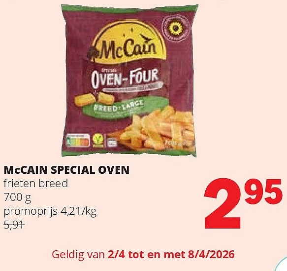 McCAIN SPECIAL OVEN frieten breed 700 g