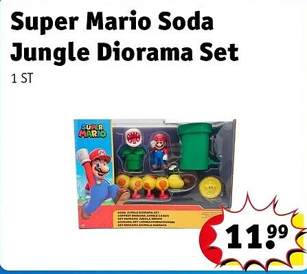 Super Mario Soda Jungle Diorama Set
