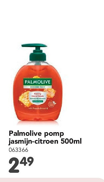 Palmolive pomp jasmijn-citroen 500ml 063366