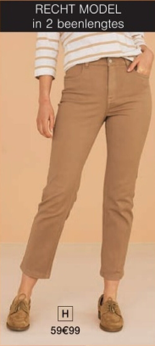 H. Rechte 7/8-jeans