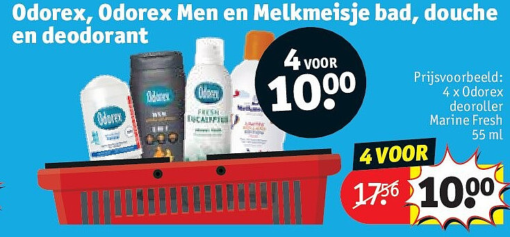 Odorex, Odorex Men en Melkmeisje bad, douche en deodorant