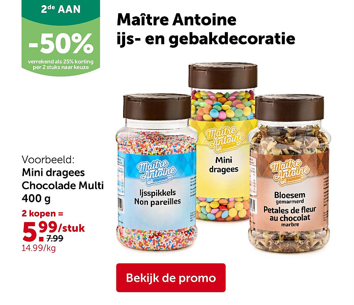 Mini dragees Chocolade Multi 400 g