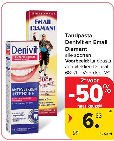 Tandpasta Denivit en Email Diamant