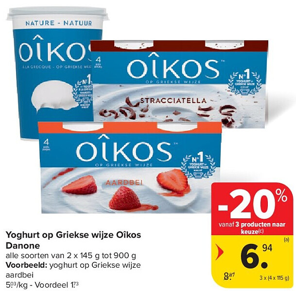Yoghurt op Griekse wijze Oîkos Danone
