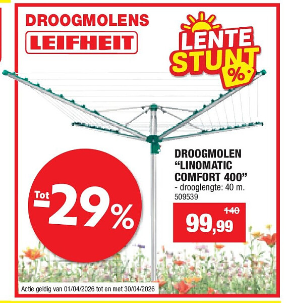 DROOGMOLEN “LINOMATIC COMFORT 400”