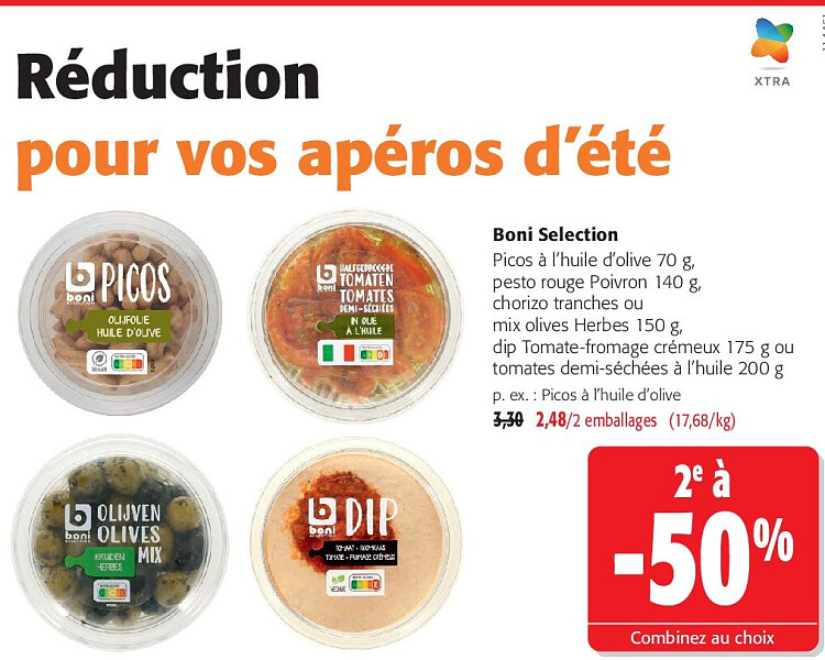 Boni Selection Picos à l’huile d’olive 70 g