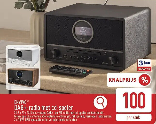 DAB+-radio met cd-speler
