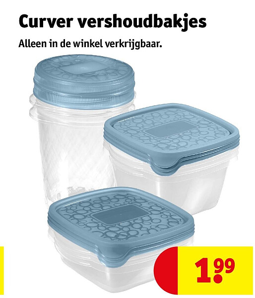 Curver vershoudbakjes