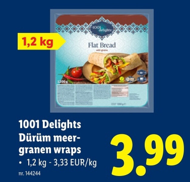 Dürüm meergranen wraps
