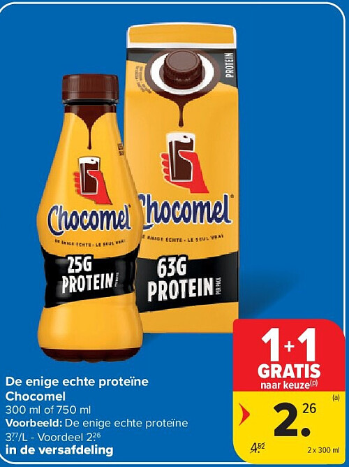 De enige echte proteïne Chocomel