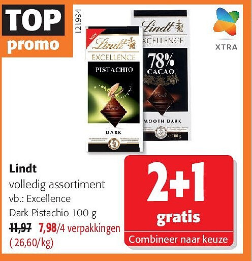 Lindt Excellence Dark Pistachio 100 g