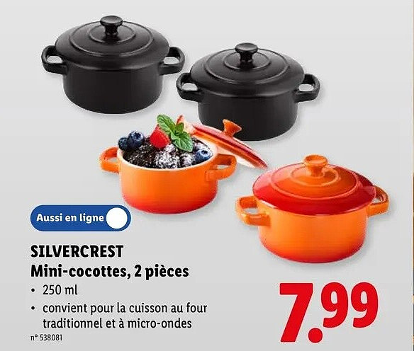 Mini-cocottes, 2 pièces