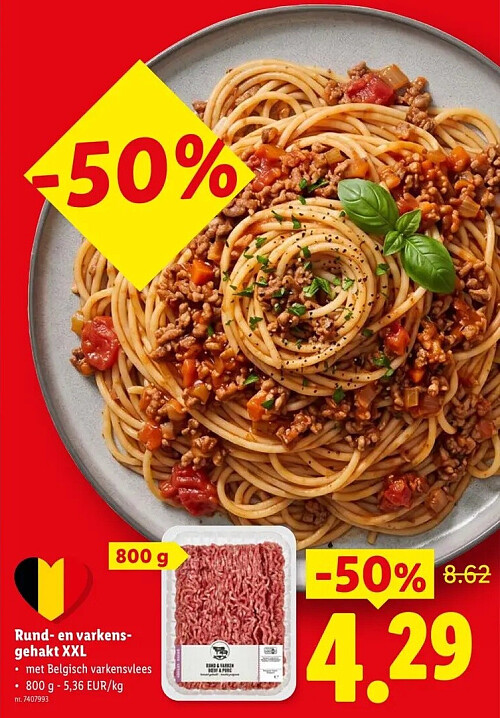 Rund-en varkensgehakt XXL