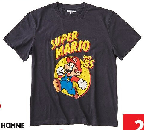 Tee-shirt homme Super Mario