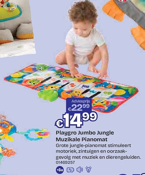 Playgro Jumbo Jungle Muzikale Pianomat