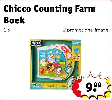 Chicco Counting Farm Boek