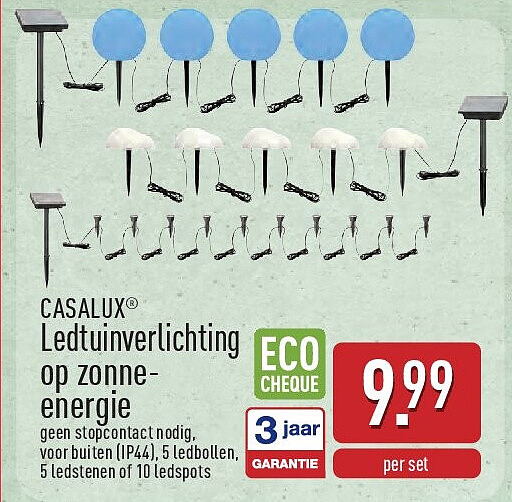 Ledtuinverlichting op zonneenergie