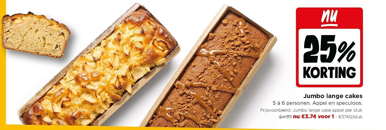 Jumbo lange cakes