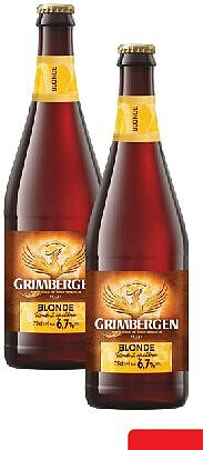 Bière blonde Grimbergen 75 cl