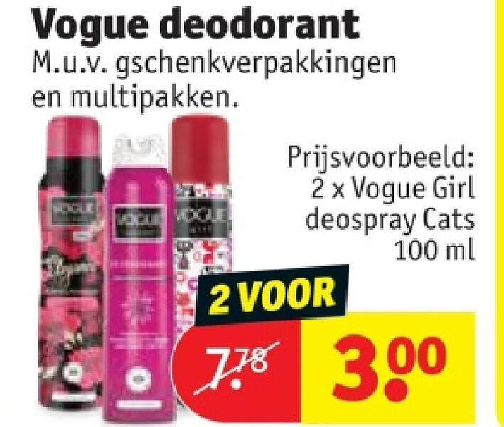 Vogue deodorant