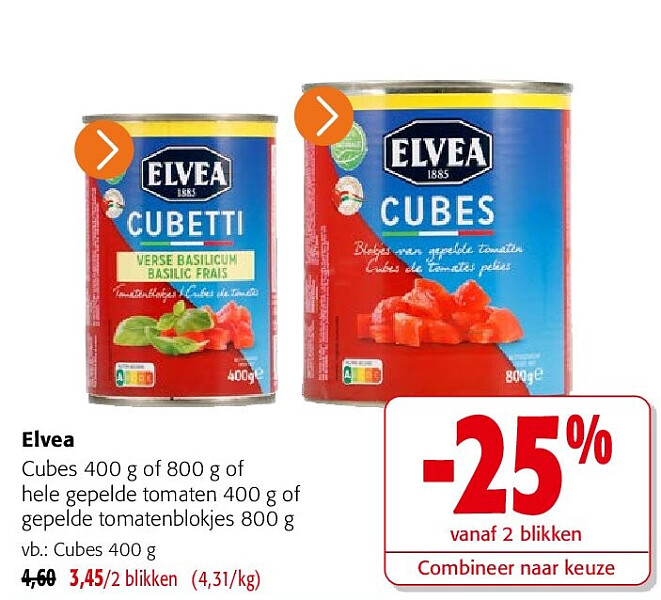 Elvea Cubes 400 g