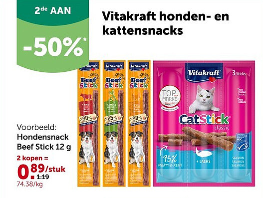 Hondensnack Beef Stick 12 g