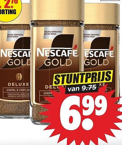 Nescafé Gold oploskoffie 200 gram