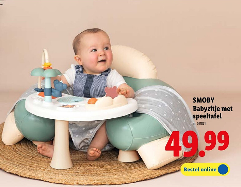 SMOBY Babyzitje met speeltafel