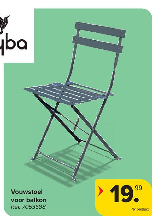 Vouwstoel voor balkon