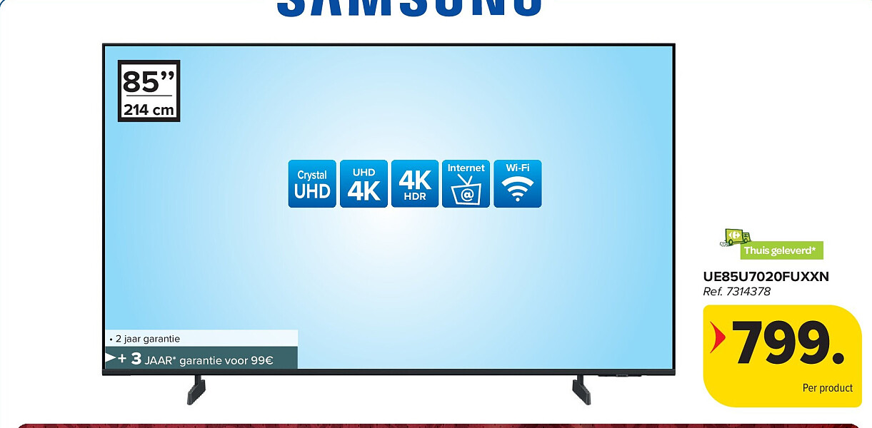 SAMSUNG UE85U7020FUXXN UHD TV