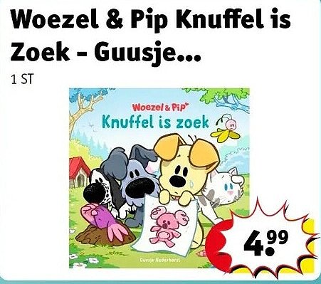 Woezel & Pip Knuffel is Zoek - Guusje...