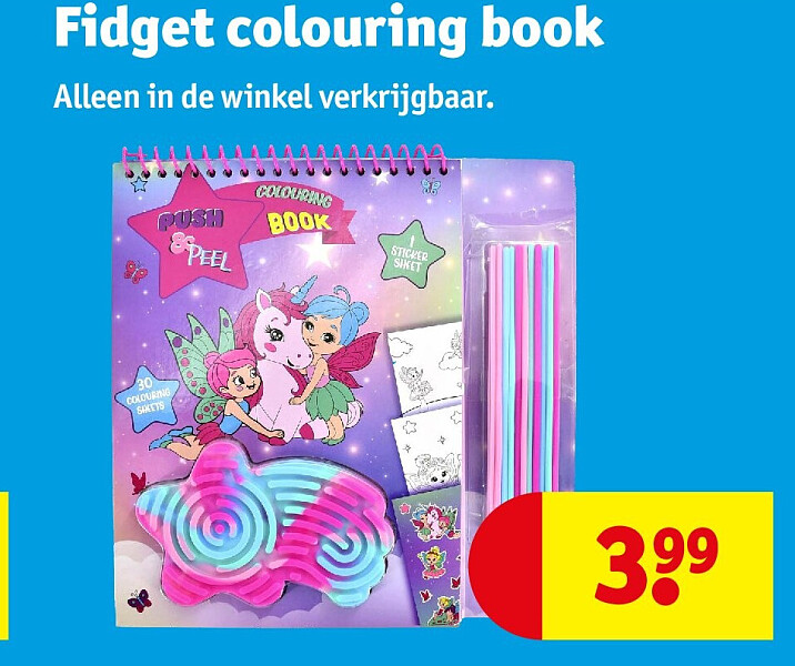 Fidget colouring book