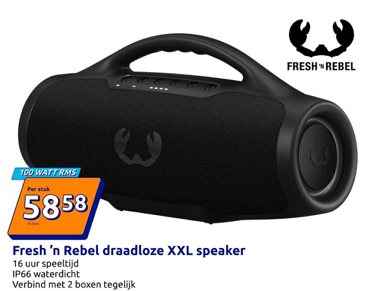 Fresh 'n Rebel draadloze XXL speaker