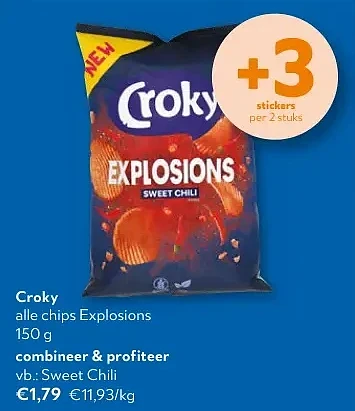 Croky alle chips Explosions 150 g