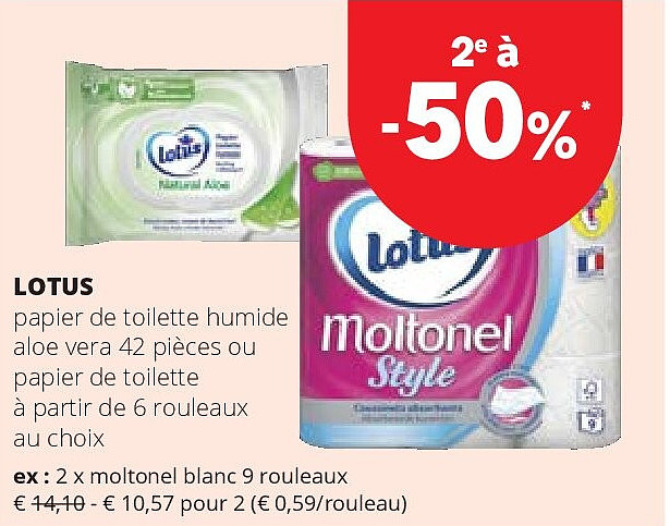 LOTUS papier de toilette humide