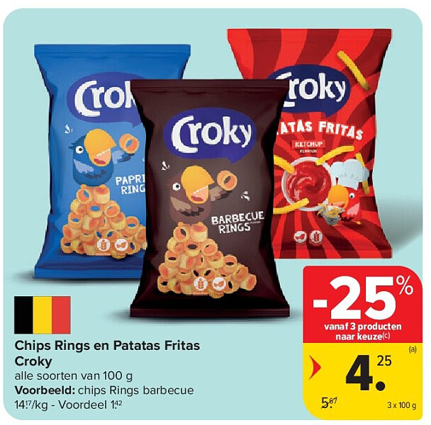 Chips Rings en Patatas Fritas Croky