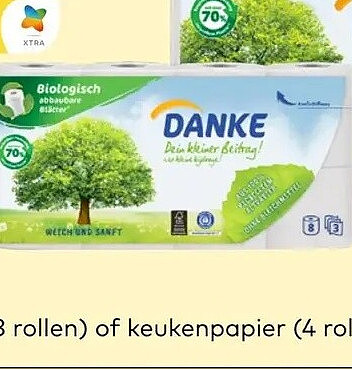 Danke toiletpapier 8 rollen