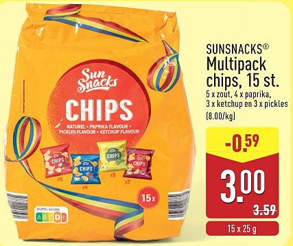 Multipack chips, 15 st.