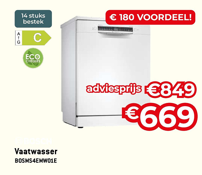 Vaatwasser BOSMS4EMW01E