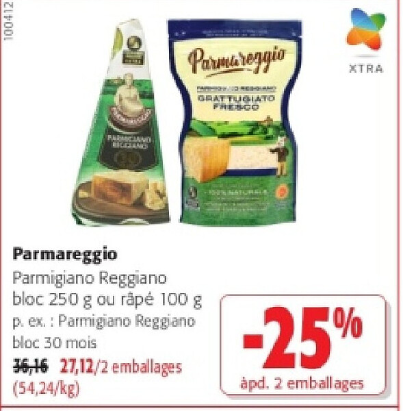 Parmareggio Parmigiano Reggiano bloc 30 mois