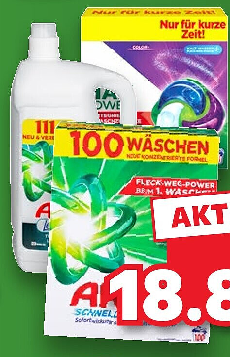 Ariel Voll- oder Colorwaschmittel, verschiedene Sorten