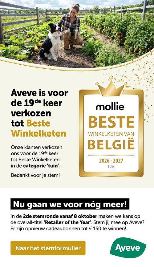 Aveve is voor de 19 de keer verkozen tot Beste Winkelketen