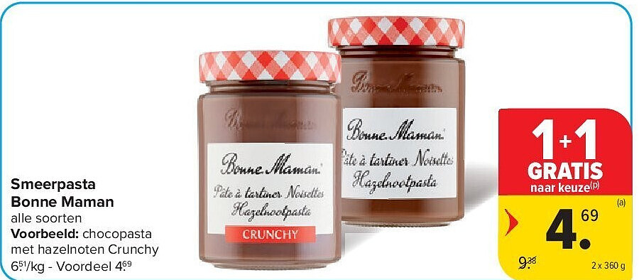 Smeerpasta Bonne Maman