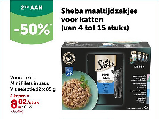 Mini Filets in saus Vis selectie 12 x 85 g