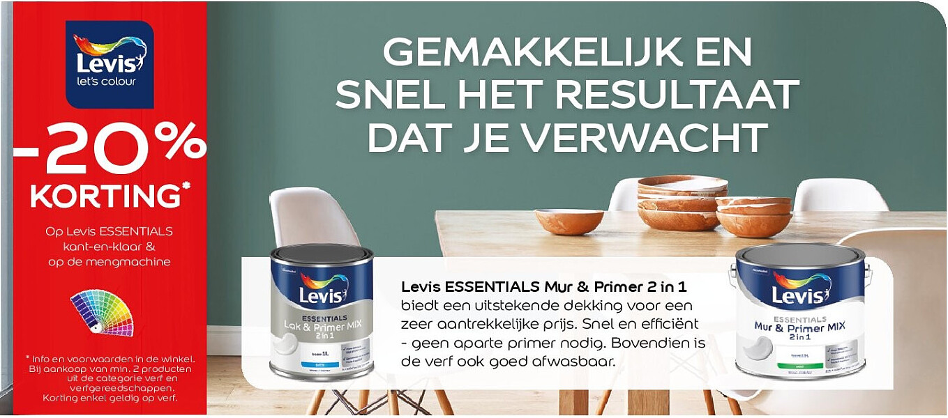 Levis ESSENTIALS Mur & Primer 2 in 1