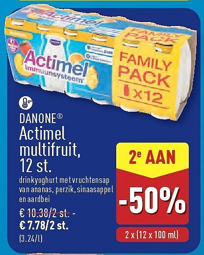 Actimel multifruit, 12st.